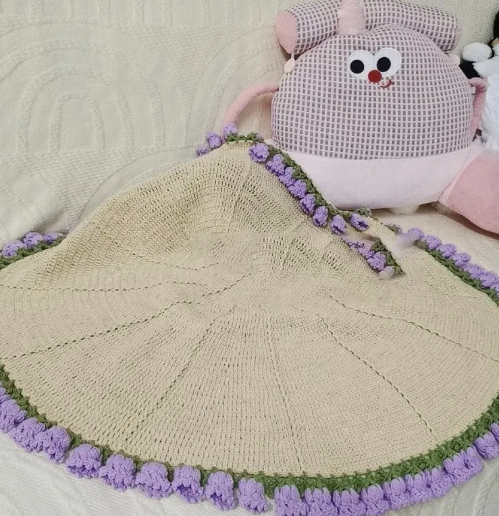 Crocheted Flower Blanket